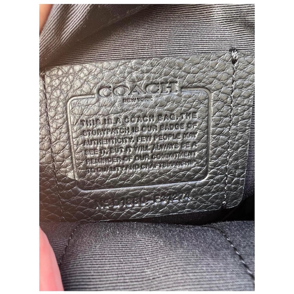 Coach Green and Black Leather Backpack - Picture 3 of 6